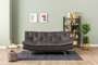 Atelier Del Sofa Rivo Sofá-Cama de 3 Plazas Gris